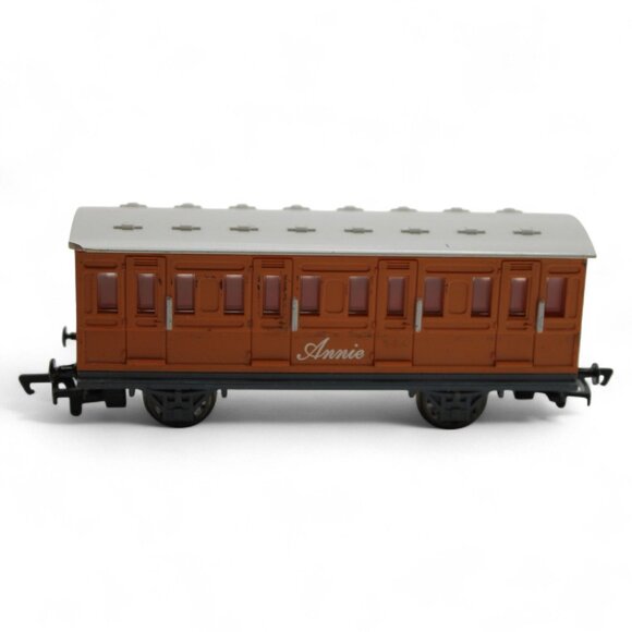 Thomas & Friends Annie Passenger Coach Train Toy Model Brown & Gray Plastic Comp - Picture 7 of 7